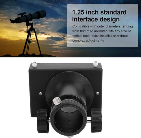 GOWENIC Reflector Telescope Focuser for 1.25 Inch Eyepiece, Adjustable Focusing Seat with Locking Knob for DIY Astronomy Telescope in Kuwait