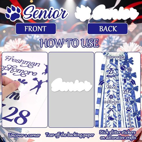 80 Pcs Blue Homecoming Mum Stickers Homecoming Mum Supplies in Kuwait