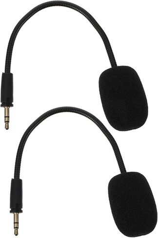 Gaming Headset Microphone Replacement Boom 3.5mm Detachable Wired 2pcs in Kuwait