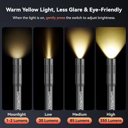 Pen Light Rechargeable Pocket EDC Flashlight, Handheld Penlights in Kuwait