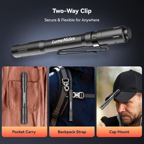 Pen Light Rechargeable Pocket EDC Flashlight, Handheld Penlights in Kuwait
