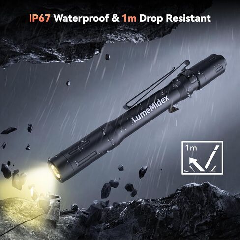 Pen Light Rechargeable Pocket EDC Flashlight, Handheld Penlights in Kuwait