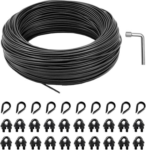 String Light Hanging Kit, All-Black Globe String Lights Suspension in Kuwait