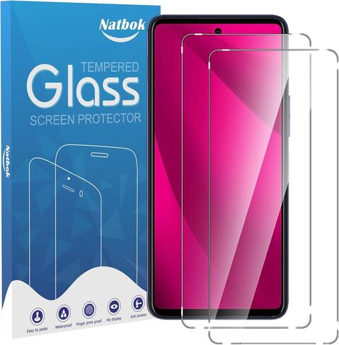 2 Pack Compatible with T-Mobile Revvl 8 Pro Screen Protector,Full Coverage 9H Tempered Glass Film,HD Clear Scratch Resistant,Bubble-Free for T-Mobile Revvl 8 Pro Screen Protector in Kuwait