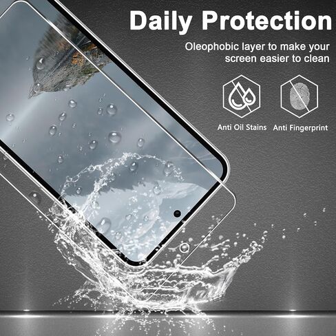 3+3 Pack Screen Protector for Samsung Galaxy S23 FE, 9H Tempered Glass with Camera Lens Protector, Fingerprint Fit, Case Friendly, Clear in Kuwait