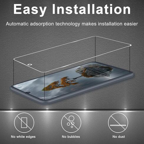 3+3 Pack Screen Protector for Samsung Galaxy S23 FE, 9H Tempered Glass with Camera Lens Protector, Fingerprint Fit, Case Friendly, Clear in Kuwait