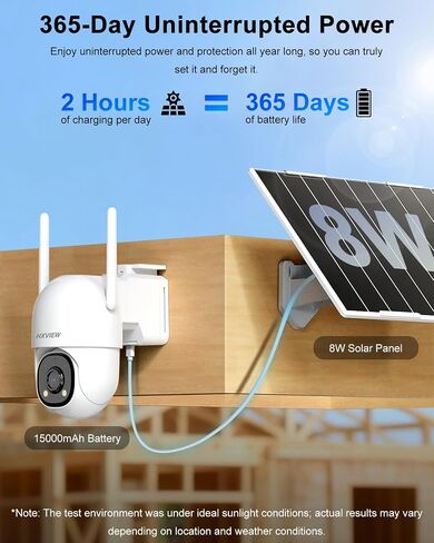 4G LTE Cellular Solar Security Camera Outdoor Wireless, No WiFi in Kuwait