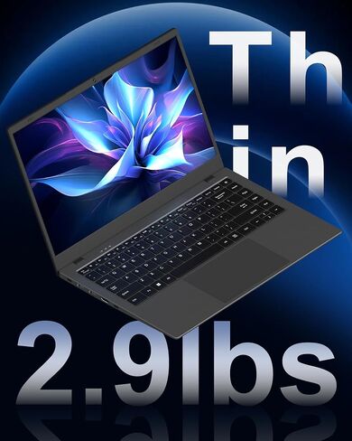 Laptop 16GB RAM 512GB SSD, Portable Lightweight Laptops with Pentium Gold 6500Y, 14 Inch FHD IPS Screen, USB 3.2, USB-C, HDMI, TF Card Slot, PC Laptop Computer Good for Business and Student in Kuwait
