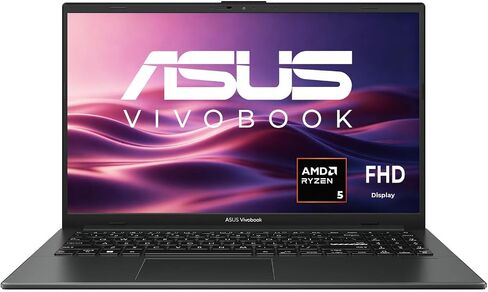 ASUS Vivobook Go 15 Laptop, 15.6" FHD NanoEdge Display, Latest AMD Ryzen 5 CPU(Beat i7-10710U), 8GB RAM, 512GB PCIe SSD, Privacy Shutter, AI Noise-Canceling Audio, Windows 11 for Work & Study in Kuwait