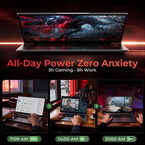 2026 15.6" FHD Gaming Laptop, AMD Ryzen 7 6800H(up to 4.7GHz), 24GB RAM, 1TB NVMe SSD, Windows 11 Pro Laptop Computer with Backlit Keyboard, 6 Ports for Gaming, Programming, Video Editing in Kuwait