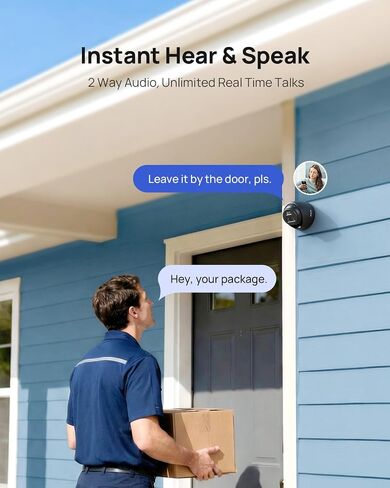 ANNKE 3K PoE Security Camera with Red & Blue Strobe Flash Light Alarm, IP67 in Kuwait