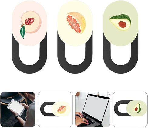 Artibetter 3pcs Sliding Webcam Privacy Covers for Laptop and Tablet, Abs Material Camera Cover with Anti-Peeping Function, Privacy Protection for Online Meetings and Video Calls in Kuwait
