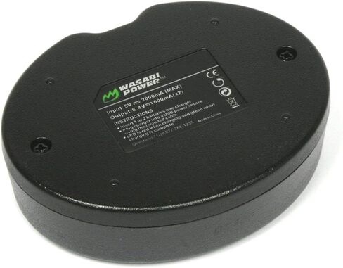 Wasabi Power Dual USB Battery Charger for Pentax D-LI90 and Pentax 645D, 645Z, K-01, K-3, K-5, K-5 II, K-5 IIs, K-7 in Kuwait