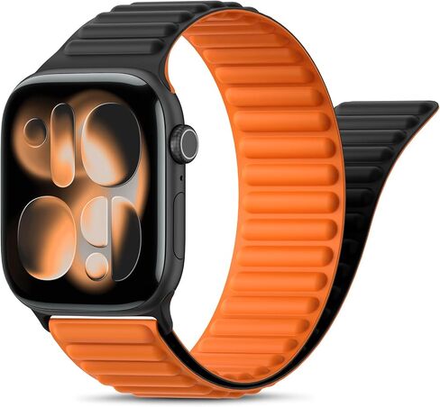 Magnetic Silicone Sport Loop Band Compatible with Apple Watch for Women Men in Kuwait