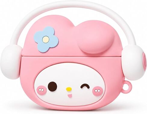 Cute Cartoon AirPods 4 Case for Kawaii Lovers, Soft Silicone Shockproof Protective Cover Compatible with AirPods 4th Generation for Women and Man. in Kuwait