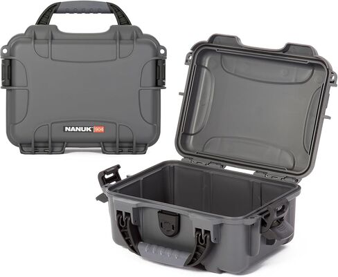 NANUK 904 Hard Case with Foam – IP67 Waterproof Protective Case for Camera, Drone & Gear – Impact-Resistant & Dustproof – Perfect for Travel 10.2" x 7.9" x 4.5" – Graphite in Kuwait