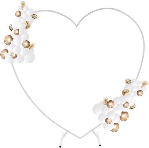 Wedding Arch Backdrop Stand Ceremony Heart Shape Arches Metal HeartArch Kit in Kuwait