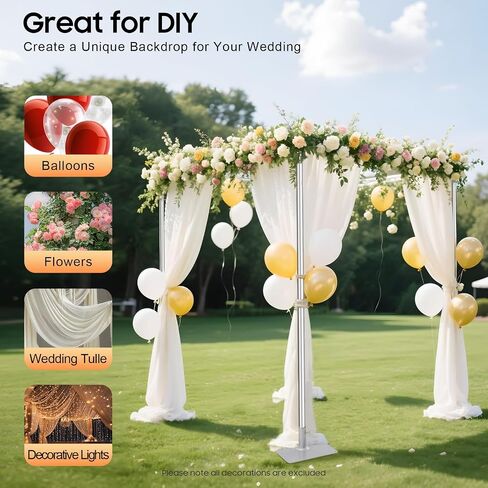 Backdrop Stand 9.84 x 9.84ft Adjustable Heavy Duty Metal Pipe and Drape Kit in Kuwait