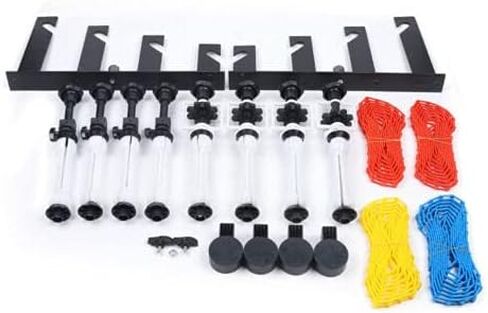 Photography 4 Roller Wall-Mounted Background Support System for Home Photo Studio, Including 2 Brackets, 8 Shafts with Gears, 4 Weights, 4 Chains Backdrop Holder, 10KG Load in Kuwait