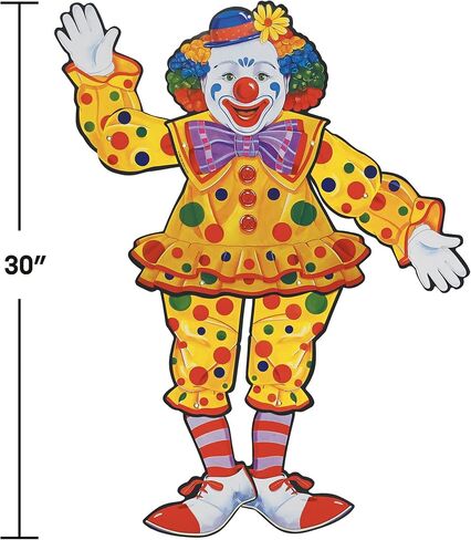 Beistle Jointed Circus Clown, 30-Inch in Kuwait