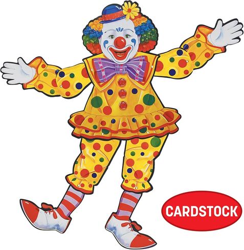 Beistle Jointed Circus Clown, 30-Inch in Kuwait