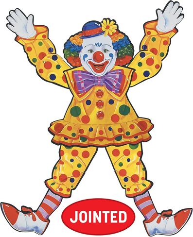 Beistle Jointed Circus Clown, 30-Inch in Kuwait