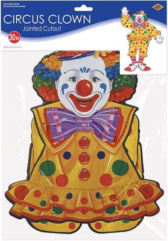 Beistle Jointed Circus Clown, 30-Inch in Kuwait