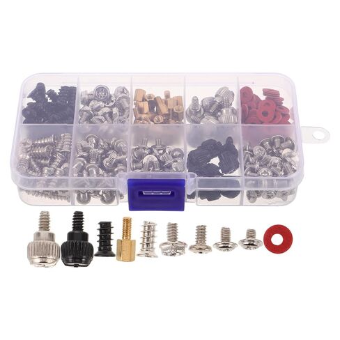 Veemoon 360pcs Computer Screws Assortment Kit for PC Motherboard and Cooling Fans with Plain Carbon Steel Material and Stable Fan Installation, for Power Supplies and Effortless Upgrades in Kuwait