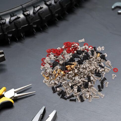 Veemoon 360pcs Computer Screws Assortment Kit for PC Motherboard and Cooling Fans with Plain Carbon Steel Material and Stable Fan Installation, for Power Supplies and Effortless Upgrades in Kuwait