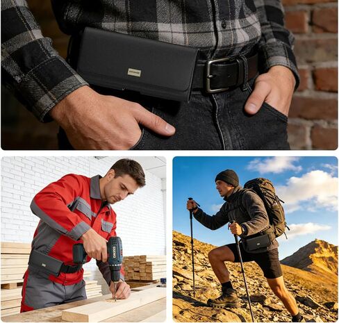 for Consumer Cellular Iris Connect 2 SN512CC / Speakeasy Smart Leather Feel Belt Clip Credit Card Black Pouch Case Phone Cover + Extreme Band in Kuwait