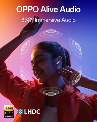 OPPO Enco Air5 Pro True Wireless Earbuds, Bluetooth 6.0 in-Ear Headphones Stereo, 55dB Active Noise Cancellation, Triple-Mic AI Clear Call, Hi-Res Audio, 54H Playtime, Deep Bass, IP55, Matte Black in Kuwait
