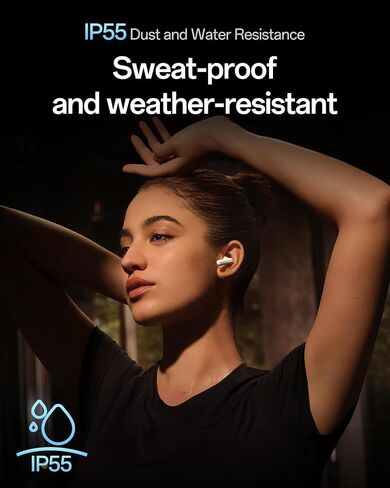 OPPO Enco Air5 Pro True Wireless Earbuds, Bluetooth 6.0 in-Ear Headphones Stereo, 55dB Active Noise Cancellation, Triple-Mic AI Clear Call, Hi-Res Audio, 54H Playtime, Deep Bass, IP55, Matte Black in Kuwait