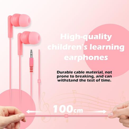 50 Pack Bulk Earbuds for Kids School Classroom Students Wired 3.5mm in Kuwait