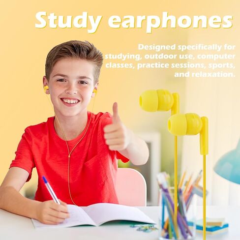 50 Pack Bulk Earbuds for Kids School Classroom Students Wired 3.5mm in Kuwait