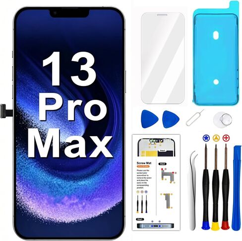 LMQ for iPhone 13 Pro Max Screen Replacement 6.7''LCD with Repair Tool Kits in Kuwait