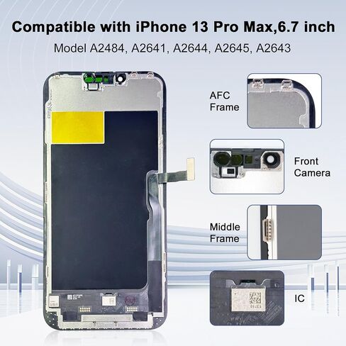 LMQ for iPhone 13 Pro Max Screen Replacement 6.7''LCD with Repair Tool Kits in Kuwait
