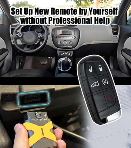 Smart Car Key Fob DIY Kit Replacement for Chrysler 300 Dodge Charger 2011-2018 Challenger 2018 Dart 2013-2016 Dodge Journey 2011-2019 46 Chip M3N-40821302 in Kuwait