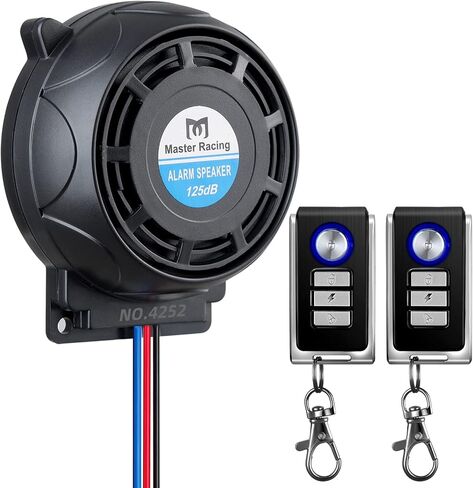 Rupse Motorcycle Alarm System, 2pcs Remote, Anti-Theft for Ebike/Scooter in Kuwait