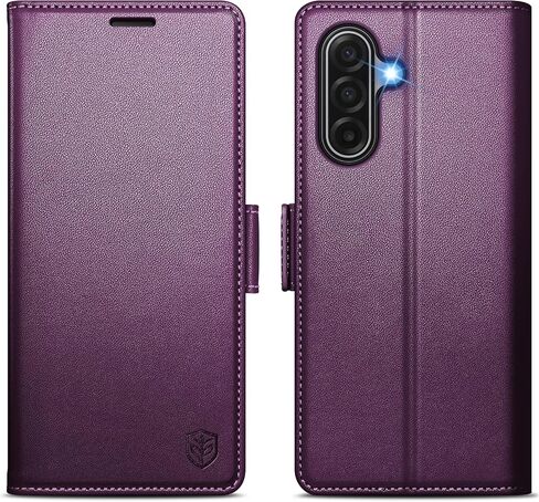 for Samsung Galaxy A17/A26 Wallet Case with Card Holder Dark Purple in Kuwait