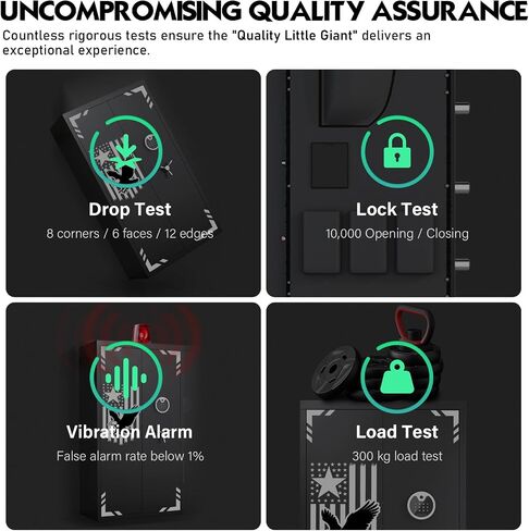 30-40 Large Rifle Safe, Unassembled Gun Safe for Rifles and Pistols with Door Organizer & Adjustable Shelves, Biometric Gun Cabinet with Touch Keypad & Magnetic Lamp for Home in Kuwait