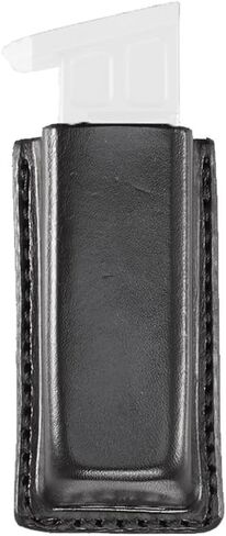 Aker Leather 514 Single Magazine Pouch, Open Top Leather Holder with Metal in Kuwait