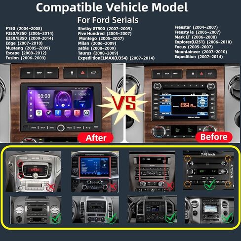 Car Radio for Ford F150 (2004-2008) F250/F350(2006-2014),Mustang(2005-2009) in Kuwait