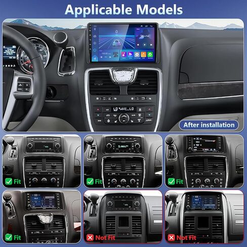2+64G Car Radio for Dodge Grand Caravan 2011 2012 2013 2014 2015 2016-2020 in Kuwait