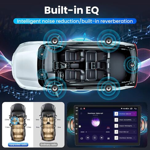 8Core 4GRAM 64GROM Car Radio for Honda Accord 2013 2014 2015: 10 Inch Touch Screen Stereo Wireless CarPlay Android Auto Android 15 GPS 5G WiFi DSP SWC 1080P Backup Camera in Saudi Arabia
