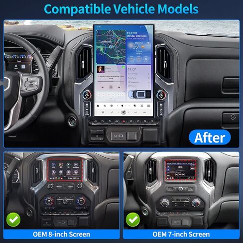 Radio for Chevrolet Silverado GMC Sierra 2019-2024 17.2inch in Kuwait