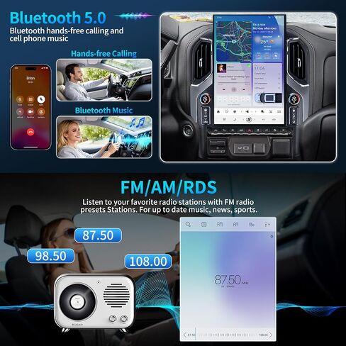 Radio for Chevrolet Silverado GMC Sierra 2019-2024 17.2inch in Kuwait