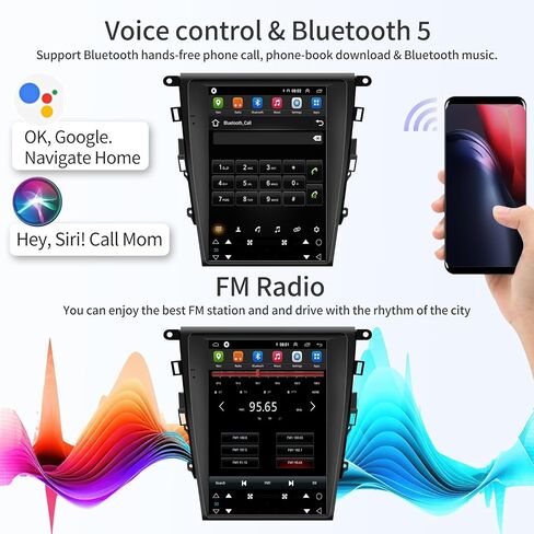 Car Radio for Ford Fusion Mondeo 2013-2018 Stereo Replacment for Manual AC in Kuwait