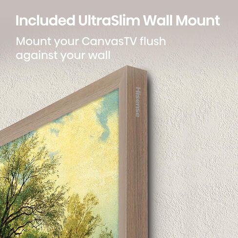 Hisense 65-Inch Class QLED 4K S7N CanvasTV™ Series Dolby Vision HDR Google Smart TV (65S7N) - 144Hz, Art Mode, Anti-Glare Panel, Hi-Matte Display, Frame & UltraSlim Wall Mount Included in Kuwait