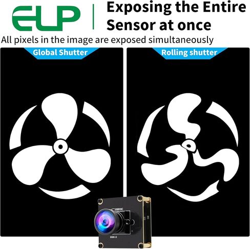 ELP 5mp 60fps Global Shutter USB3.0 Camera Module Wide Angle 120degree Webcam Board for Computer Mini UVC USB3.0/2.0 PC Camera High Speed Lightburn Cameras for Laser OG05B10 Webcamera for Laptop in Kuwait