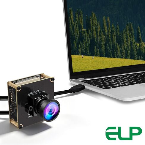 ELP 5mp 60fps Global Shutter USB3.0 Camera Module Wide Angle 120degree Webcam Board for Computer Mini UVC USB3.0/2.0 PC Camera High Speed Lightburn Cameras for Laser OG05B10 Webcamera for Laptop in Kuwait
